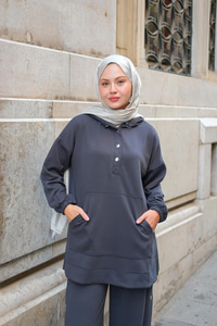 Çıtçıt Kapüşonlu Takım Antrasit