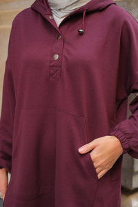 Çıtçıt Kapüşonlu Takım Bordo