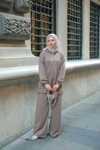 Çıtçıt Kapüşonlu Takım Vizon