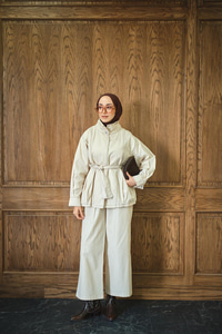 Çıtçıtlı Gabardin Takım Taş