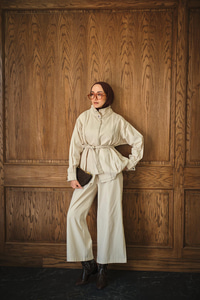 Çıtçıtlı Gabardin Takım Taş