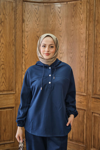 Çıtçıtlı İkili Takım Lacivert