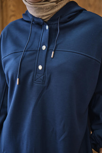 Çıtçıtlı İkili Takım Lacivert