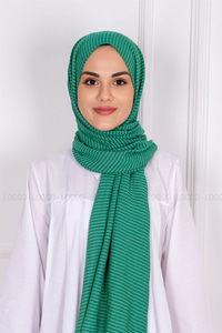 Uygun Fiyatlı CIZGILI SAL  YESIL | Loccomoda.com 