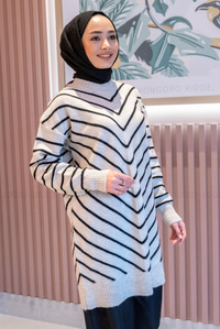 Uygun Fiyatlı CIZGILI TUNIK  TAS-SIYAH | Loccomoda.com 