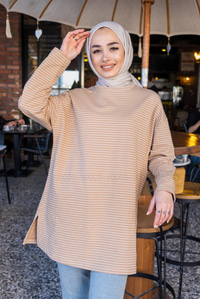 Uygun Fiyatlı CIZGILI TUNIK  VIZON | Loccomoda.com 