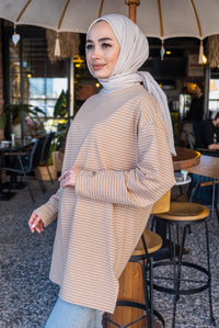 Uygun Fiyatlı CIZGILI TUNIK  VIZON | Loccomoda.com 