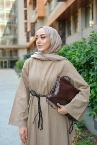 Çoban Dikişli Çanta Kahverengi