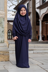 Çocuk Namaz Elbisesi Lacivert