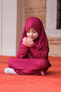 Çocuk Namaz Elbisesi Mürdüm