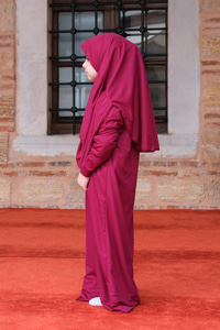 Çocuk Namaz Elbisesi Mürdüm