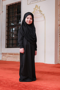 Çocuk Namaz Elbisesi Siyah