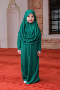 Çocuk Namaz Elbisesi Zümrüt Yeşil
