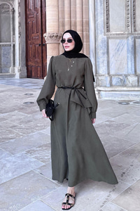 Cosı Elbise Haki Yeşil