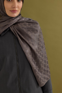 Dama Monogram Şal Antrasit