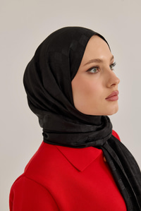 Dama Monogram Şal Siyah