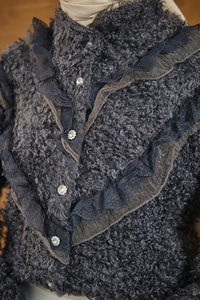 Dantelli V Kat Hırka Antrasit