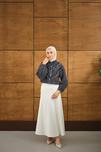 Dantelli V Kat Hırka Antrasit