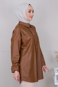 Uygun Fiyatlı DERI CEPLI GOMLEK TABA | Loccomoda.com 