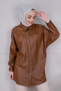 Uygun Fiyatlı DERI CEPLI GOMLEK TABA | Loccomoda.com 