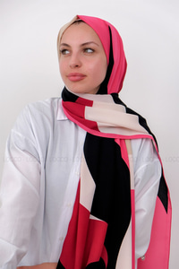 Uygun Fiyatlı DESENLI MEDINE IPEGI SAL FUSYA | Loccomoda.com 