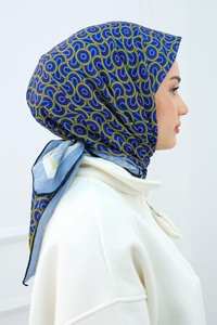 Desenli Soft Eşarp Fıstık Yeşil