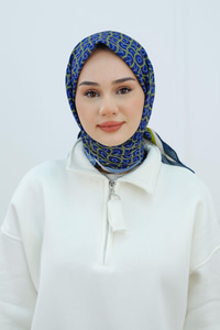 Desenli Soft Eşarp Fıstık Yeşil