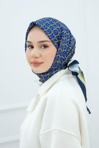 Desenli Soft Eşarp Fıstık Yeşil