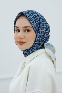 Desenli Soft Eşarp Krem