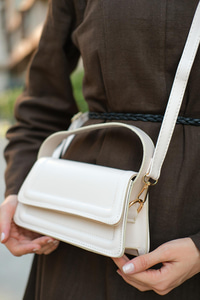 Dikdörtgen El Çanta Bej