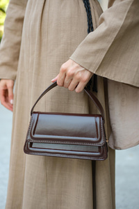 Dikdörtgen El Çanta Kahverengi