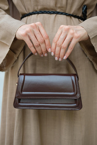 Dikdörtgen El Çanta Kahverengi