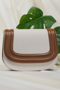 Dikiş Detay Çanta Kahverengi