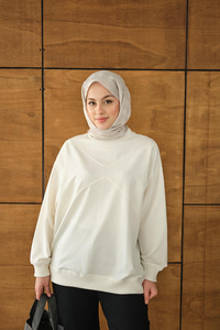 Dikiş Detay Tunik Beyaz