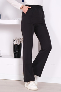 DIKIS DETAYLI PANTALON SIYAH