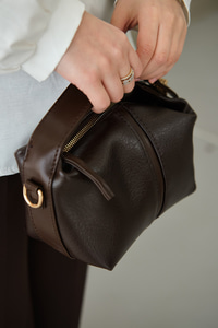 Dikiş Ve Gold Detay Çanta Acı Kahve