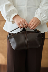 Dikiş Ve Gold Detay Çanta Acı Kahve