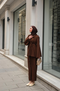 Dora Cupra Takım Kahverengi