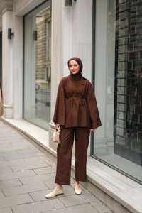 Dora Cupra Takım Kahverengi