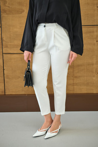 DUBLE KAPLAMA KEMERLI PANTOLON Ekru