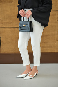 DUBLE KAPLAMA KEMERLI PANTOLON Ekru