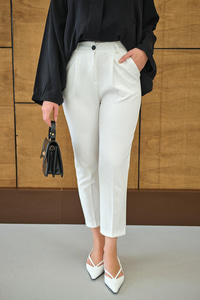 DUBLE KAPLAMA KEMERLI PANTOLON Ekru