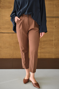 DUBLE KAPLAMA KEMERLI PANTOLON Kahverengi