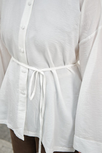 Duble Kol Yırtmaçlı Gömlek Ekru