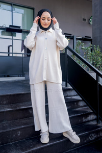 Uygun Fiyatlı DUGME DETAYLI IKILI TRIKO TAKIM  TAS | Loccomoda.com 