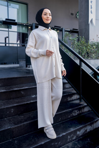 Uygun Fiyatlı DUGME DETAYLI IKILI TRIKO TAKIM  TAS | Loccomoda.com 