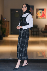 Uygun Fiyatlı DUGME DETAYLI KEMERLI JILE  SIYAH | Loccomoda.com 