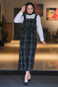 Uygun Fiyatlı DUGME DETAYLI KEMERLI JILE  SIYAH | Loccomoda.com 