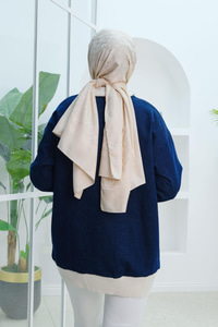 Düğme Ve Cep Detay Kot Hırka Koyu Mavi