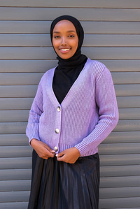 Uygun Fiyatlı DUGMELI TRIKO HIRKA LILA | Loccomoda.com 